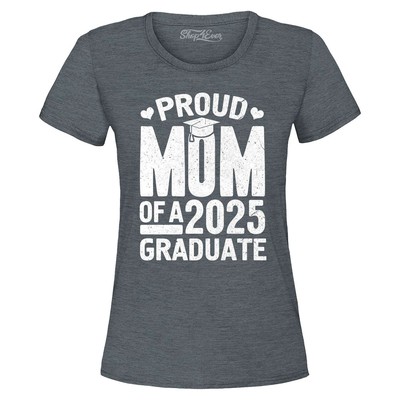 Proud Mom of a 2025 Graduate Women's T-Shirt Graduation Shirt