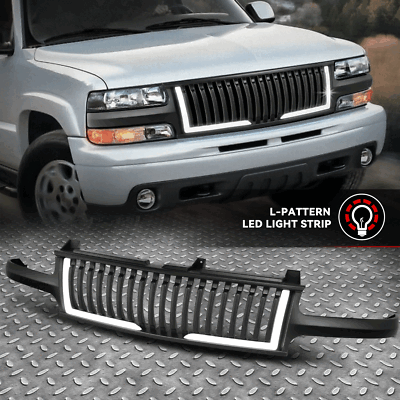 [LED DRL] Для 99-06 Silverado Suburban Tahoe Вертикальная решетка радиатора переднего капота