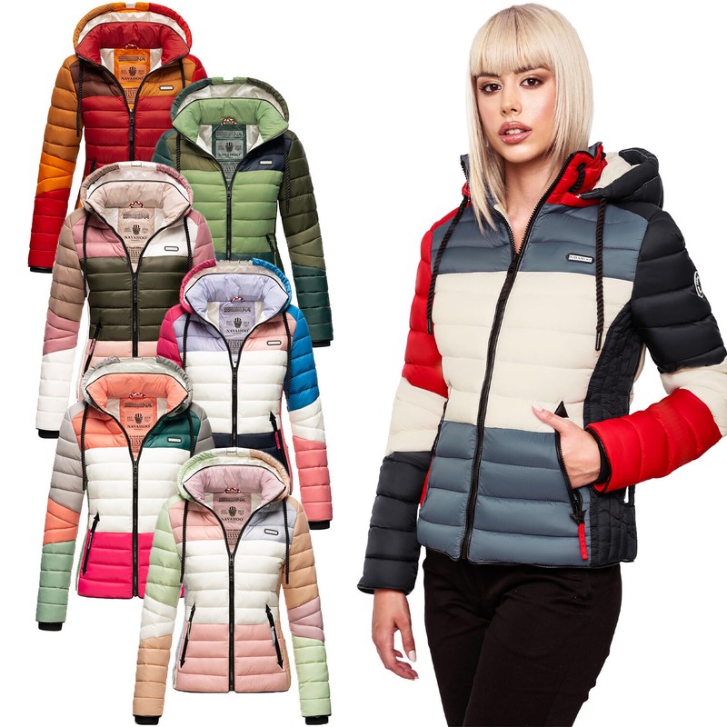 Navahoo Damen Jacke Steppjacke ÃBergangsjacke Gesteppt Stepp FrÃ¼Hjahr Neu B881