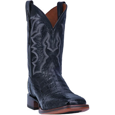 Pre-owned Dan Post Men's Kingsly 11 Inches Caiman Boot Dp4805 In Black