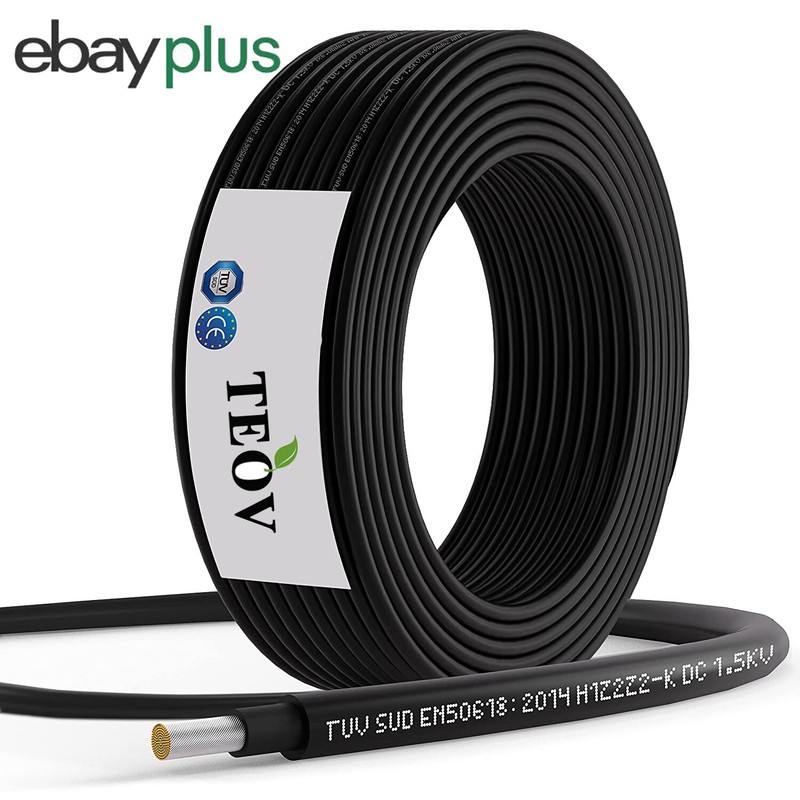 Solarkabel VerlÃ¤Ngerungskabel 4mm2 6mm2 Mit  Solarstecker Pv-Anlage 0% Mwst.