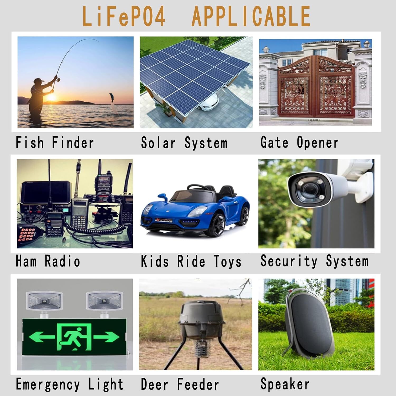 Lifepo4 Lithium Battery 6V 6Ah 2000+ Cycles Rechargeable Lithium Iron Phosphate