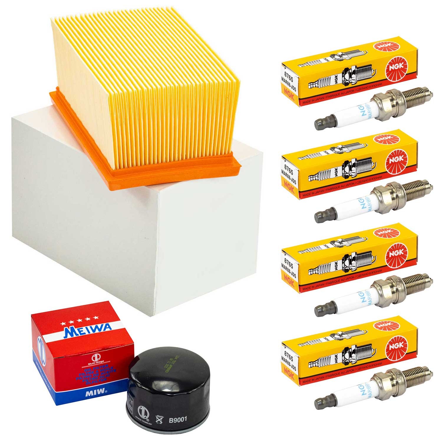 Wartung Zündkerzen Ölfilter Luftfilter Set für BMW R 1200 R RT R1200 K 2010-2014