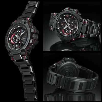 Pre-owned G-shock Casio  Mtg-b1000xbd-1ajf [mt-g Carbon Bezel With Bluetooth Solar ]new