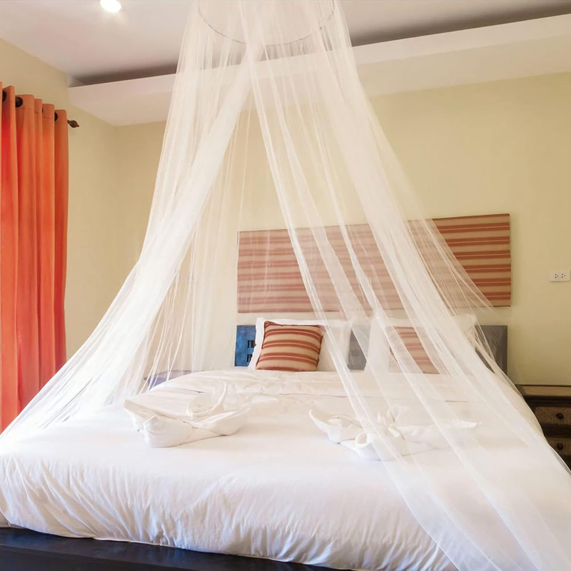 Netting For Single To King Size, Mosquito Net Princess Round Hoop Han
