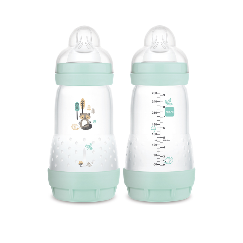 MAM Easy Start Matte Anti-Colic Bottle, 9 Oz, Boy, 2 Pack