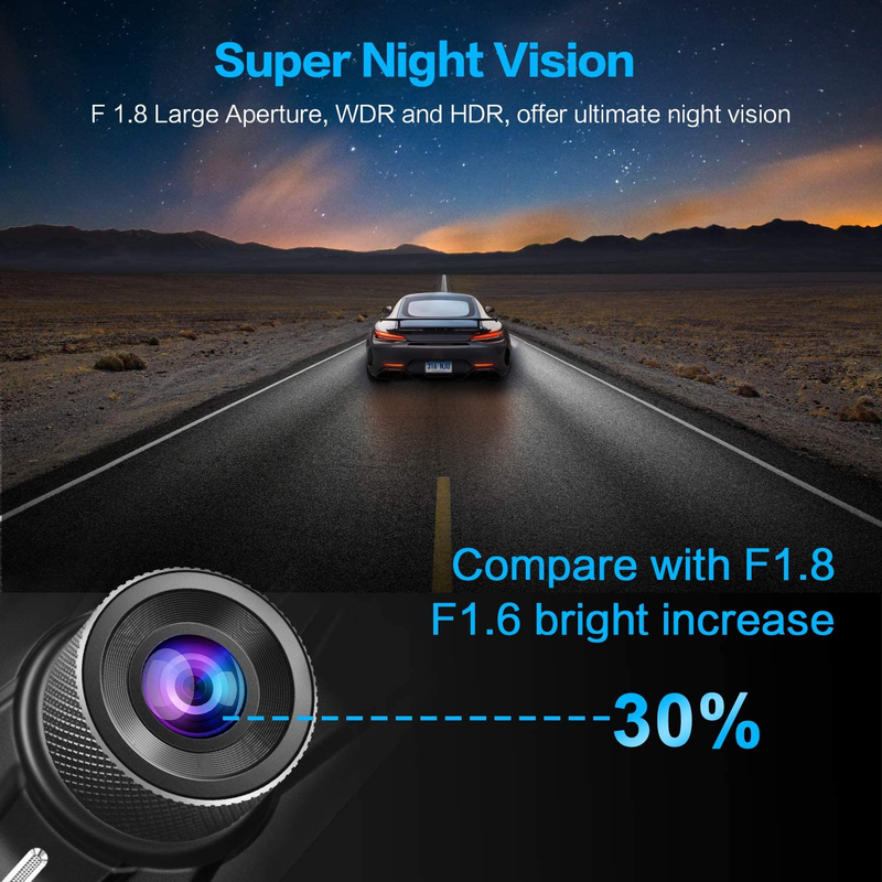 Dashboard Camera ,32G SD Card,1080P FHD Car Recorder 3'',170&deg;Wide Angle security
