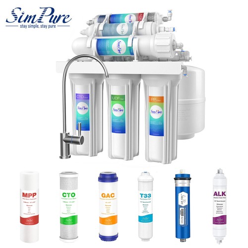 6 Stage PH Alkaline Reverse Osmosis Drinking Water Filter Sy