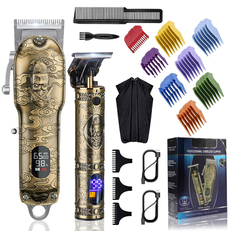 Hair Clippers for Men with Barber Trimmer Set,Professional Haircut Clippers for
