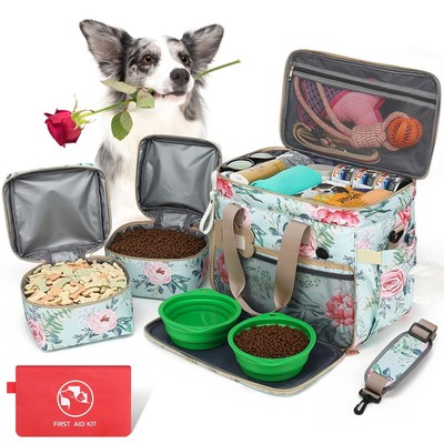 Dog Travel Bag for Traveling| Week Away/Overnight Dog Travel Accessories with...