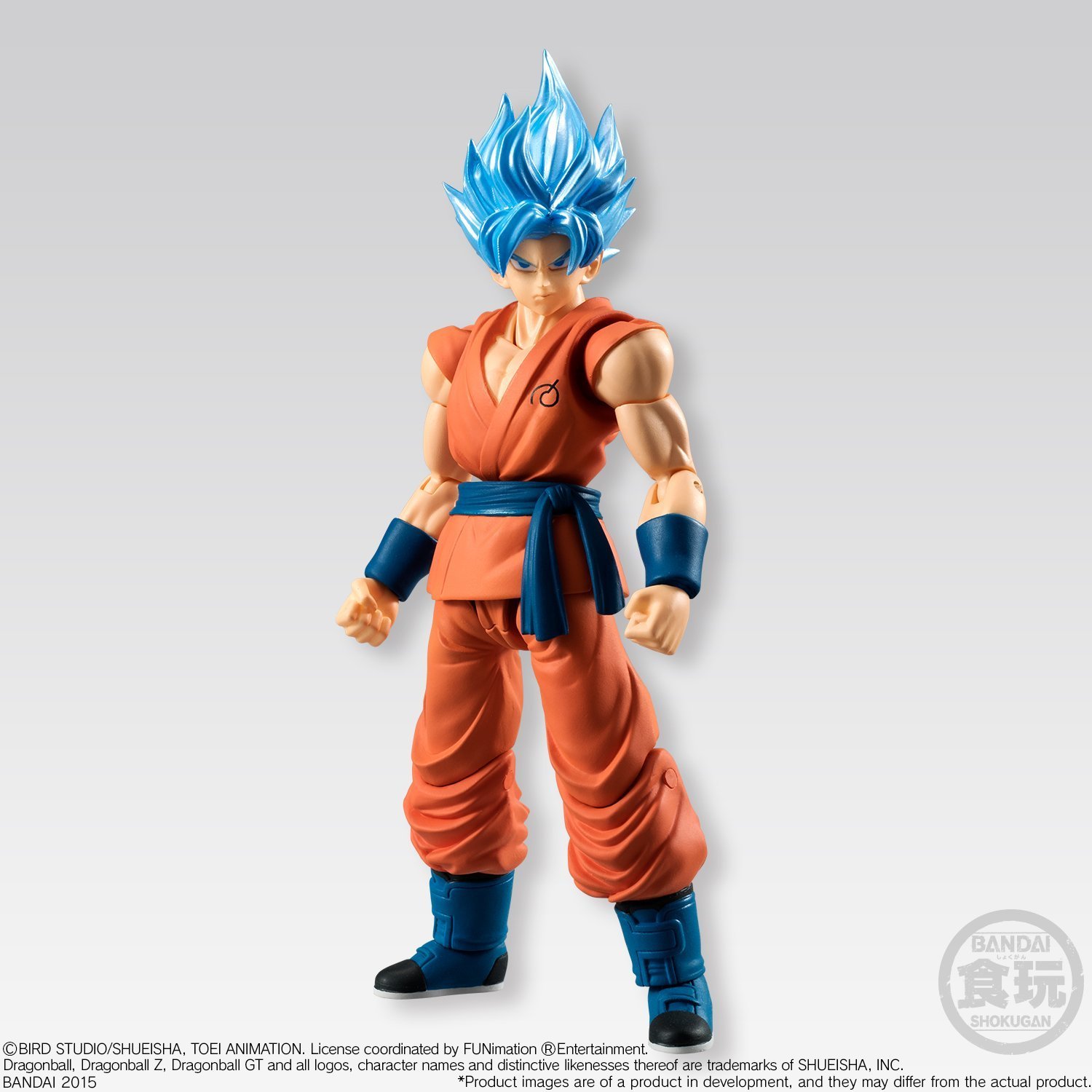 ::Bandai Shokugan Shodo 2 Dragon Ball Z Super Saiyan God SS Son Gokou Goku Figure