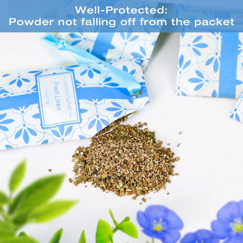 Linen Scented Sachets for Drawers and Closets, 14 Packs, Long-Lasting Sachets Ba