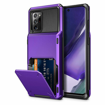 For Samsung S24 S23 S22 S21 Note20 S20 Shockproof Case Cover Card Wallet Holder
