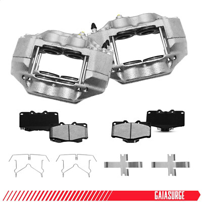 Front Brake caliper + Pads Kits for Toyota Tacoma 4WD 2.7L 1995-2004