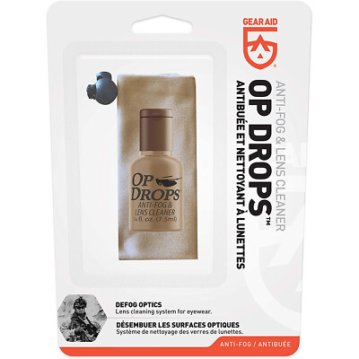 GEAR AID Op Drops Anti-Fog and Lens Cleaner for Eyewear and Optics, 0.25 oz