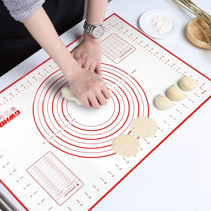 Large Silicone Baking Mat 70Cm X 50Cm Reusable Non Stick Dough Mat with Measurem