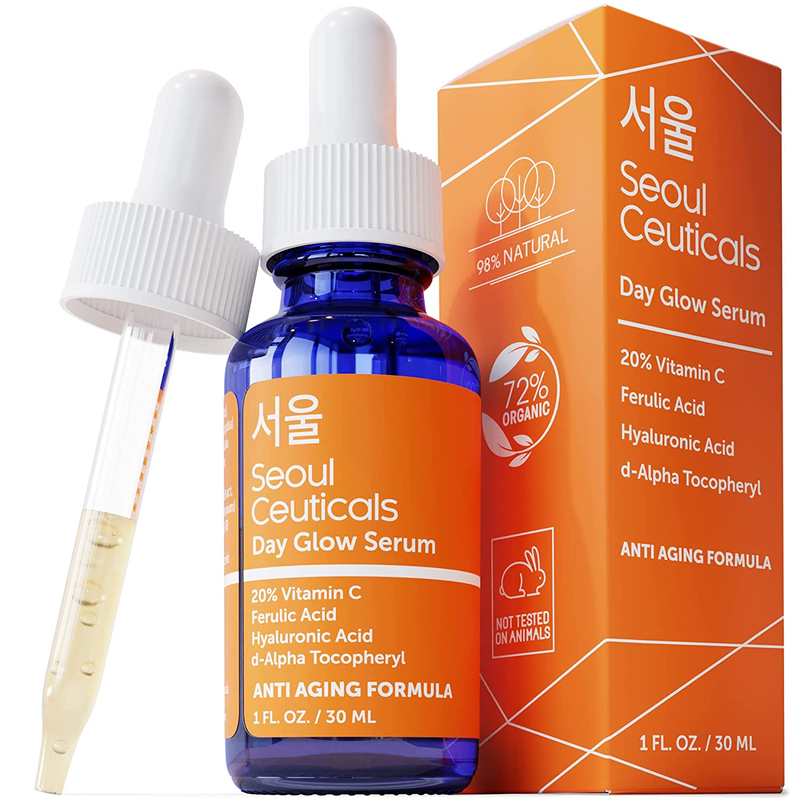 Korean Skin Care Vitamin C Hyaluronic Acid Serum Potent Anti Aging