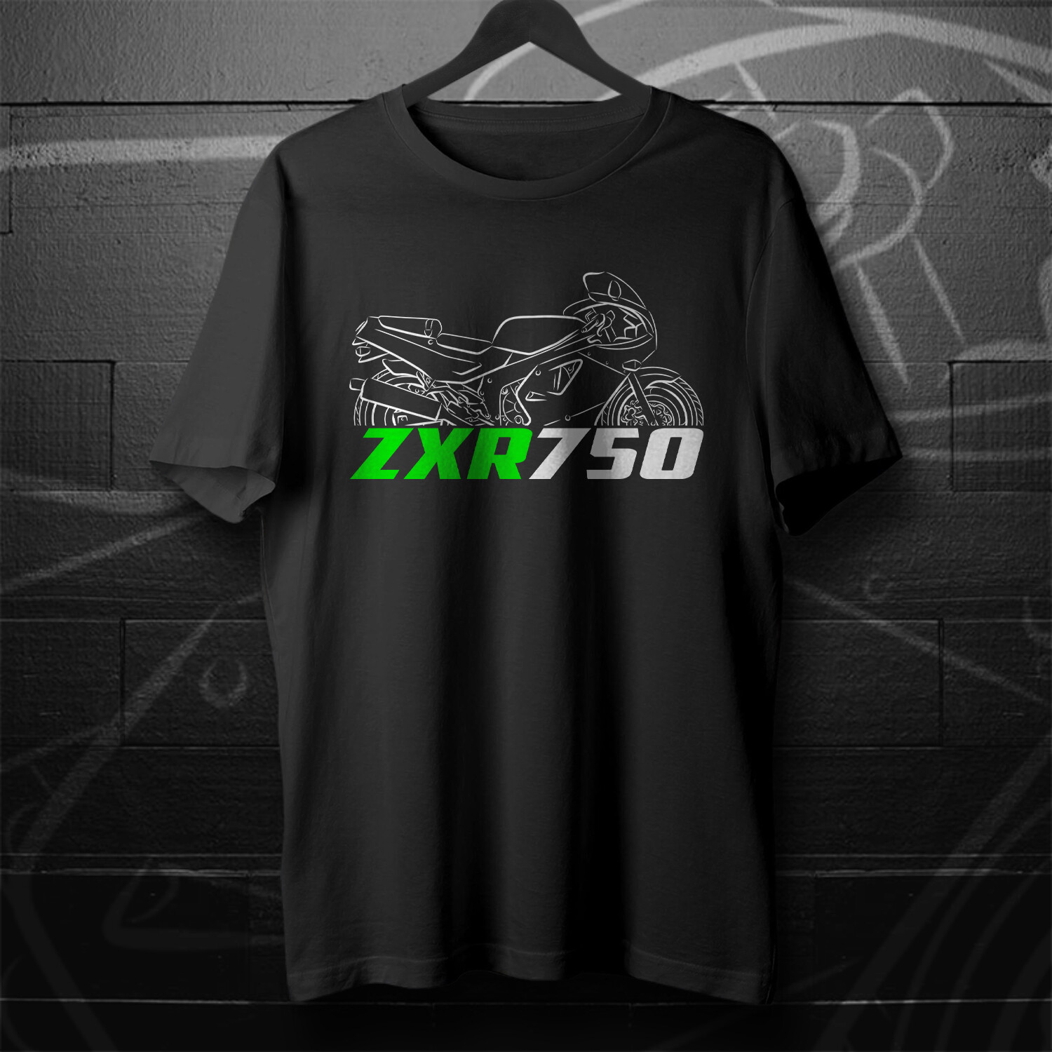 Kawasaki ZXR 750 1989-1995 - Motorcycle T-Shirt for Riders