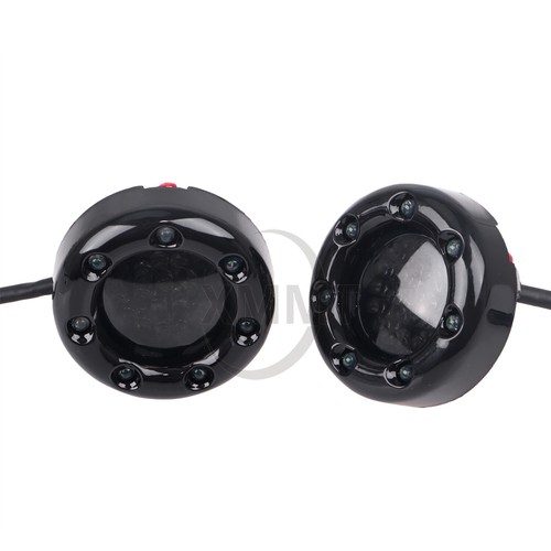 Black Fire Ring Bullet LED Turn Signal Light A/W Smoke ...