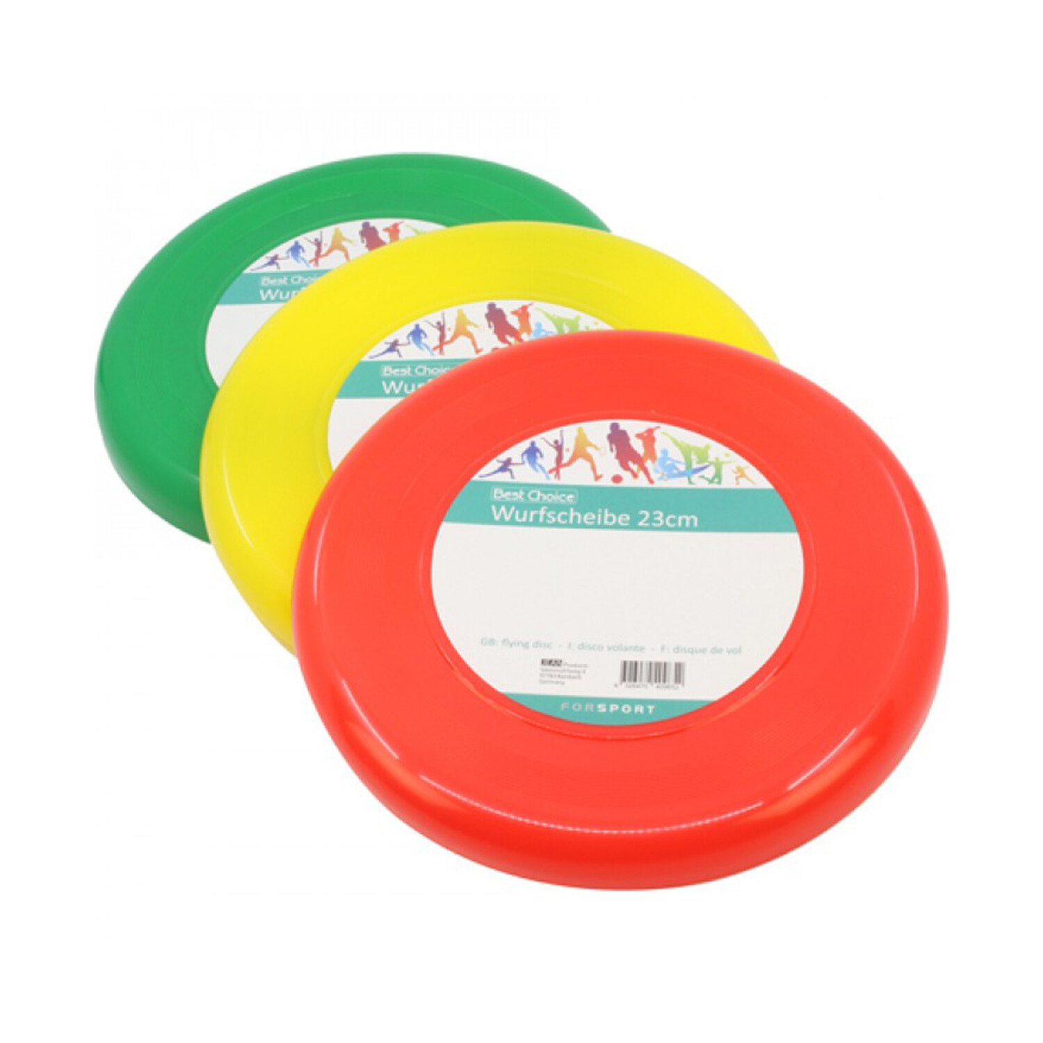 3x Frisbee Wurfscheibe Sport Frisbeescheibe Wurfscheibe Scheibe Rot, Grün & Gelb