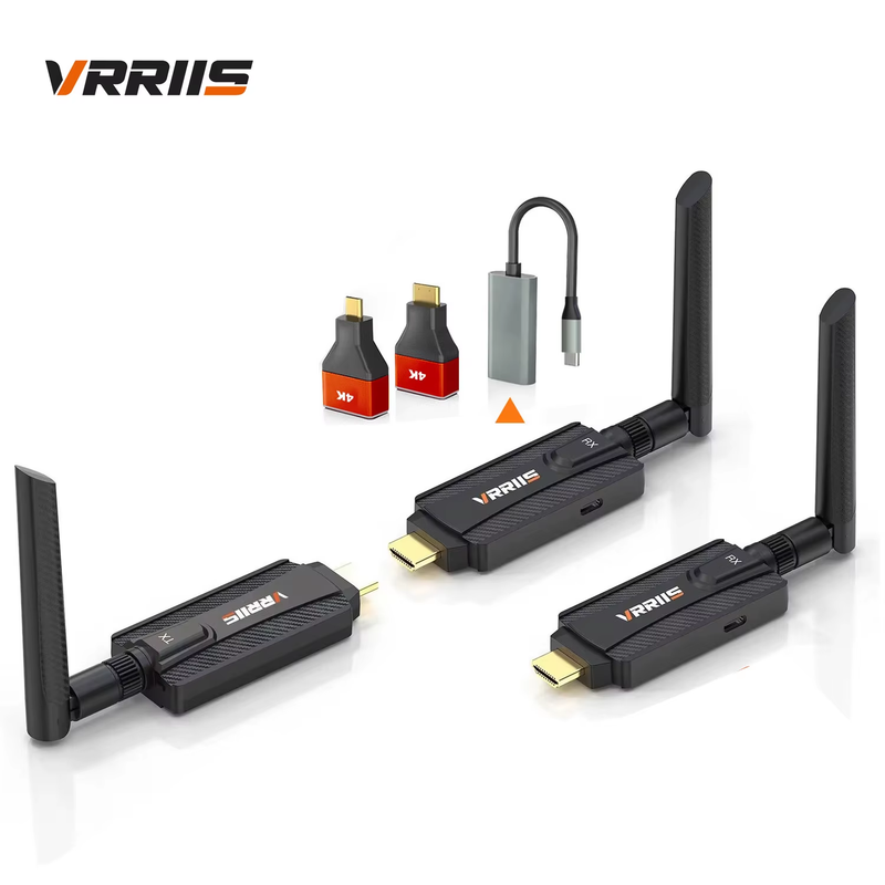 5G 200M Wireless HDMI Transmitter and Receiver Laptop PC TV Meeting Projection A