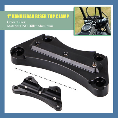 1'' Handlebar Risers Top Clamp For Harley Electra Street Road Glide King FLHRS US