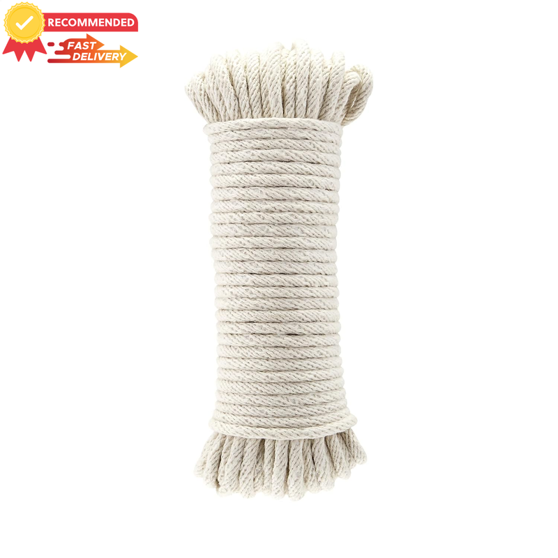 Natural Cotton Braided Rope 3/16