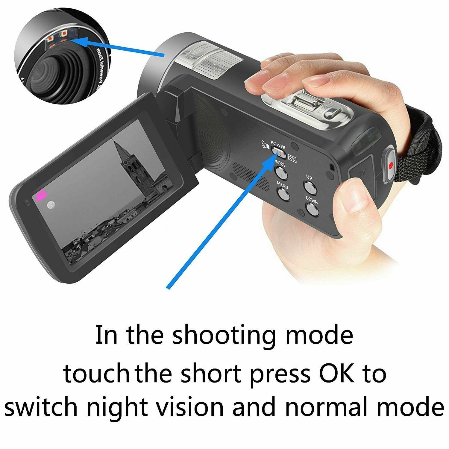 Video Camera Camcorder, WELIKERA IR Night Vision