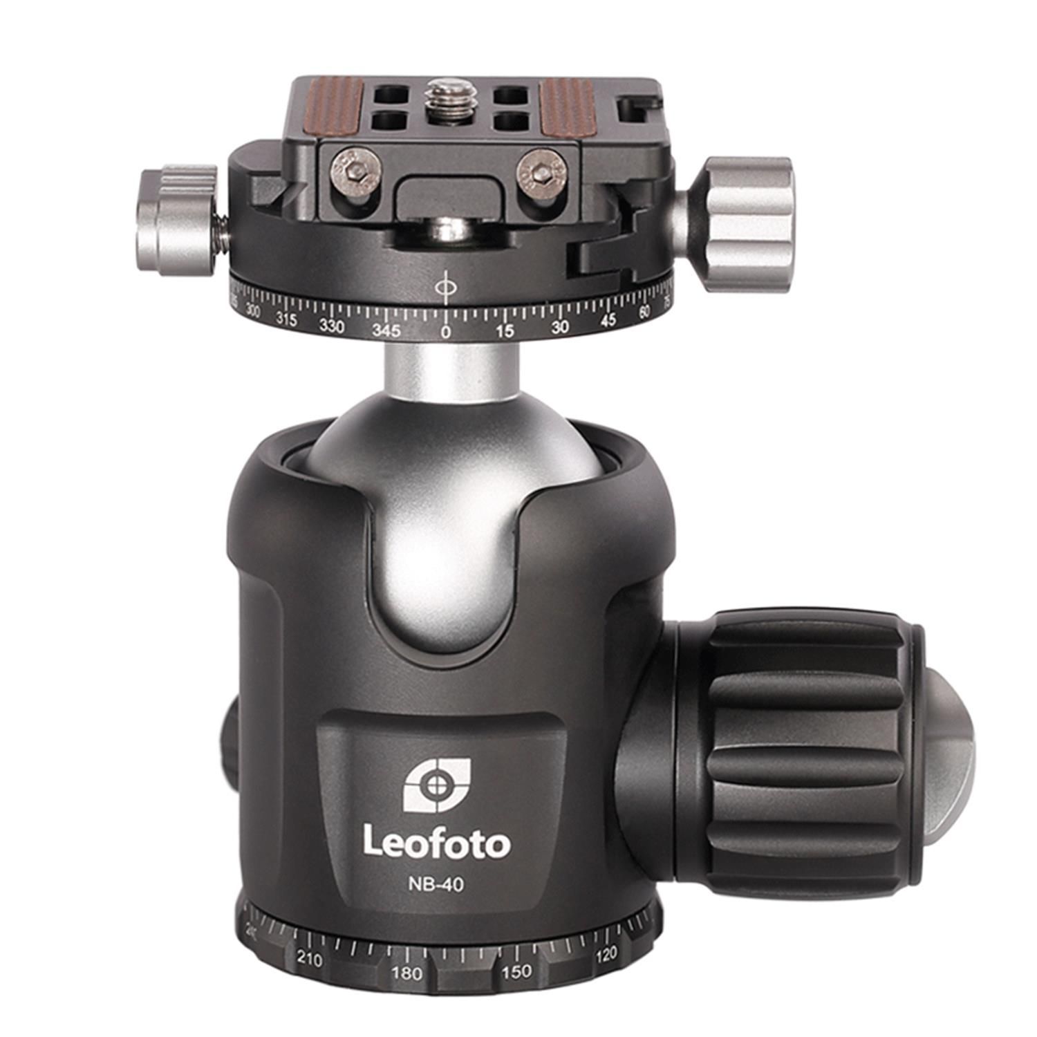 LEOFOTO NB-40 Ball Head Dual Panoramic Base + QR Plate NP-50