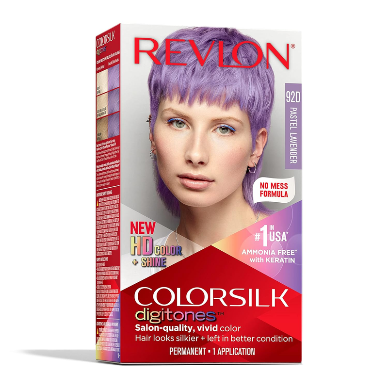 Colorsilk Digitones Permanent Hair Color with Keratin, 92D Pastel Lavender, 1 C