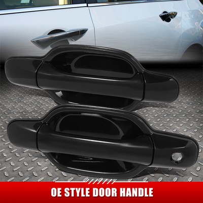 [2ШТ] ДЛЯ 09-12 COLORADO CANYON ЧЕРНЫЕ/ХРОМИРОВАННЫЕ РУЧКИ ДЛЯ ПЕРЕДНЕЙ ЛЕВОЙ И ПРАВОЙ ДВЕРЕЙ