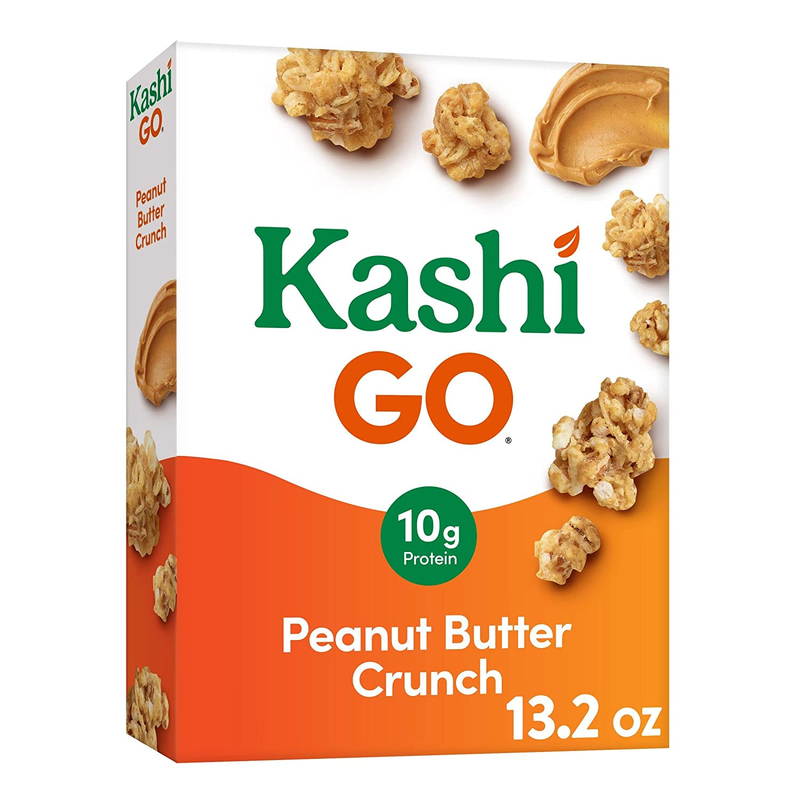 GO Cold Breakfast Cereal Vegan Protein Fiber Cereal Peanut B