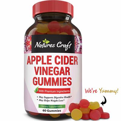 Natural Apple Cider Vinegar Gummies for Weight Loss Fat ...