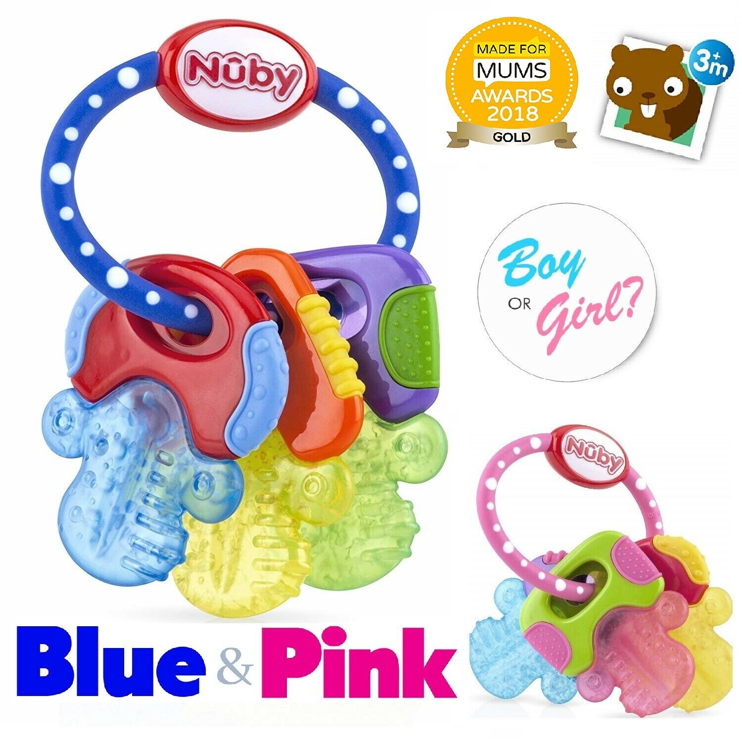 nuby teething ring freezer