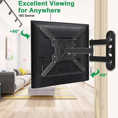 Full Motion HDTV TV Wall Mount Bracket 26 - 65'' for Samsung Vizio Sharp LG TCL