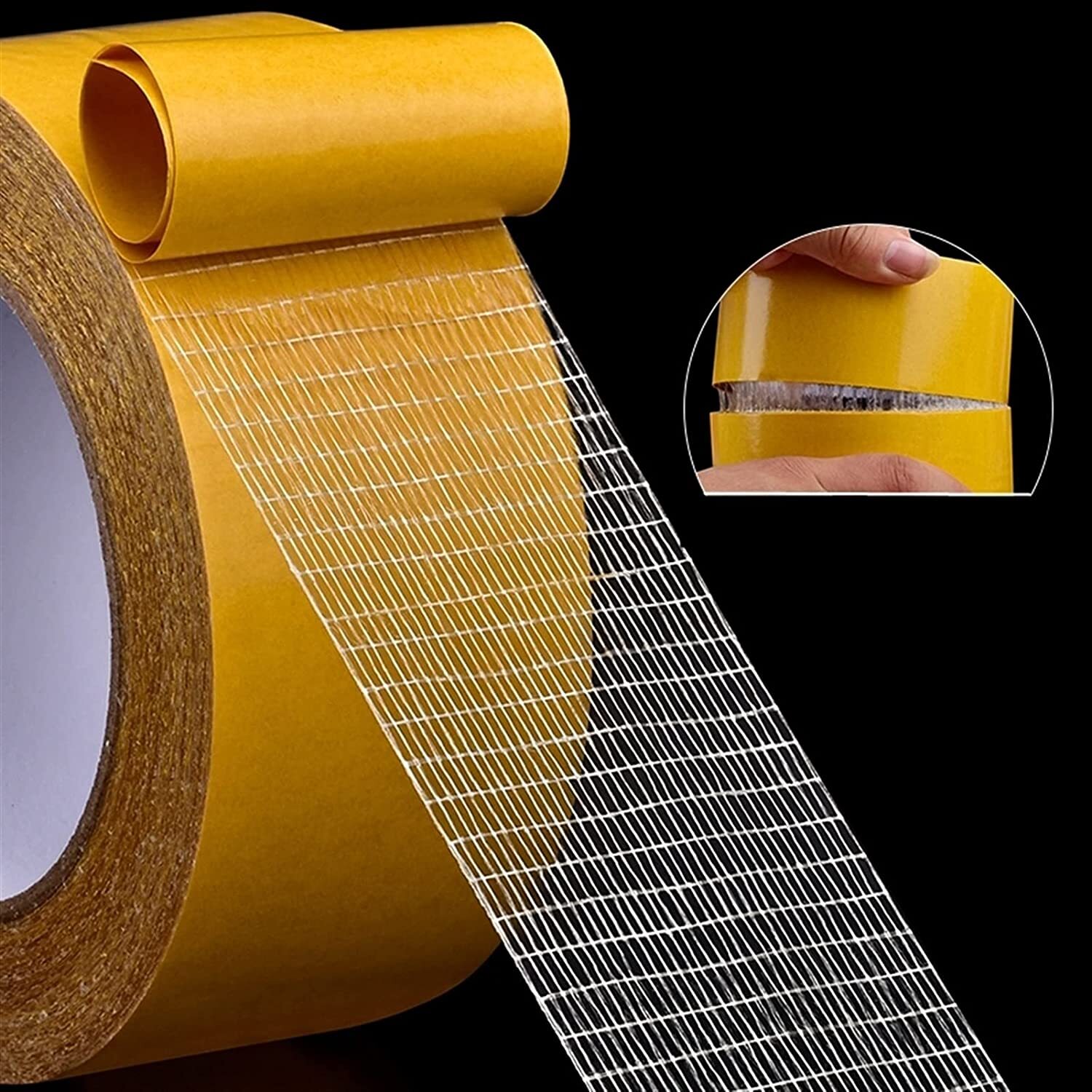 Transparent Double Sided Tape Heavy Duty and Carpet Tape Removable Residue Free
