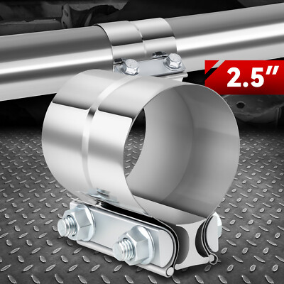 1Шт 2,5 T304 Из Нержавеющей Стали внахлестку Соединительная лента Глушителя выхлопной трубы Зажимная втулка