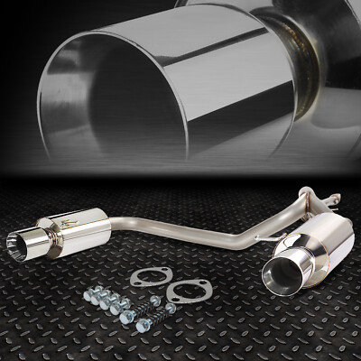 ДЛЯ 03-06 TIBURON V6 S.СТАЛЬНОЙ ДВОЙНОЙ 4-Х РУЛОННЫЙ НАКОНЕЧНИК ГЛУШИТЕЛЯ ВЫХЛОПНОЙ СИСТЕМЫ CATBACK