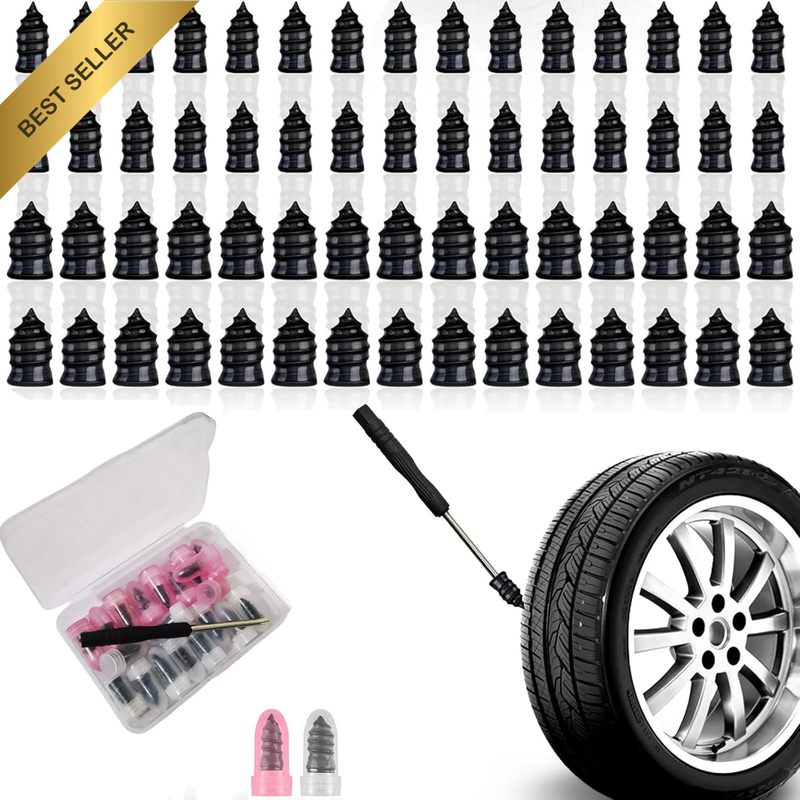 60 Pack Tire Repair Rubber Nail, Puncture Repair Kit, Tire Repair Rubber Nail St