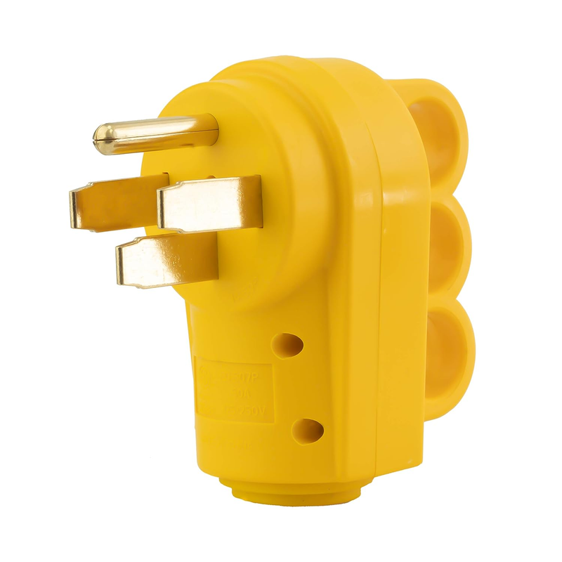 Heavy Duty 50Amp 125/250V Replacement 4-Prong Electrical Male Plug Receptacle Ad
