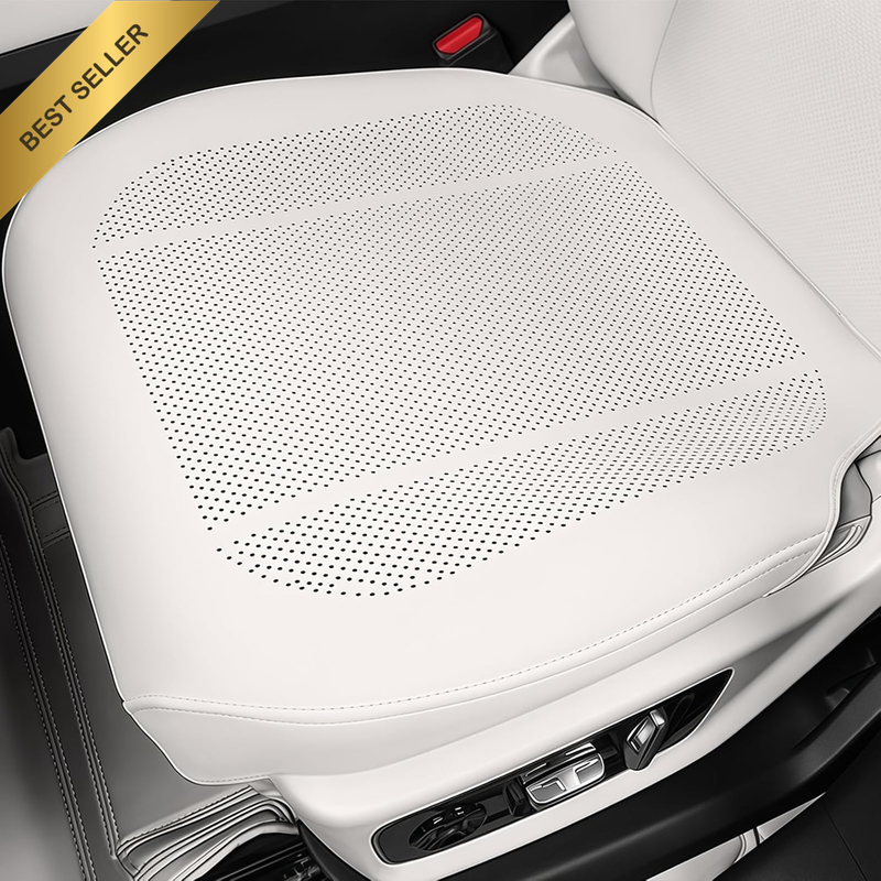 Car Front Seat Covers for Tesla Nappa Leather Breathable