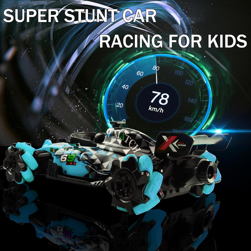 Gesture Sensing Remote Control Car, F1 RC Stunt Car 1:14 Scale 4WD 2.4Ghz 360&deg; R