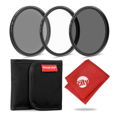 Circuit City 52MM Multi-Coated Digital Filter Kit UV, CPL, ND4 & Cleaning Cloth
