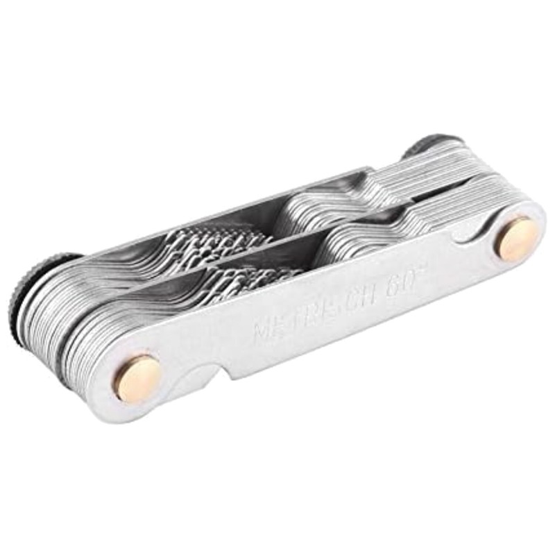 Gewindemesslehre, 52-Teiliges Edelstahl-Gewindestopfenlehre 60 Und 55-Grad-Sc...