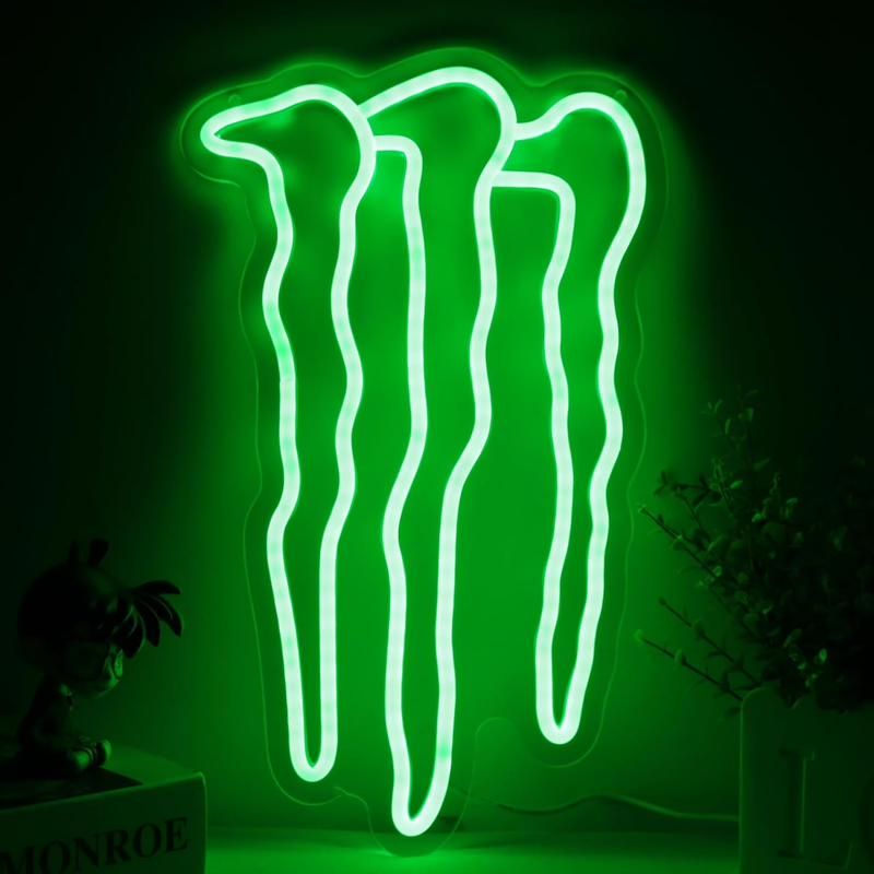 【激レア】Monster Energy LED claw sign Monster Energy Drink LED Claw Sign - NEW | #1861820244