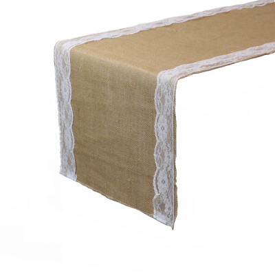 YCC Linens - Jute Burlap Table Runners for Weddings