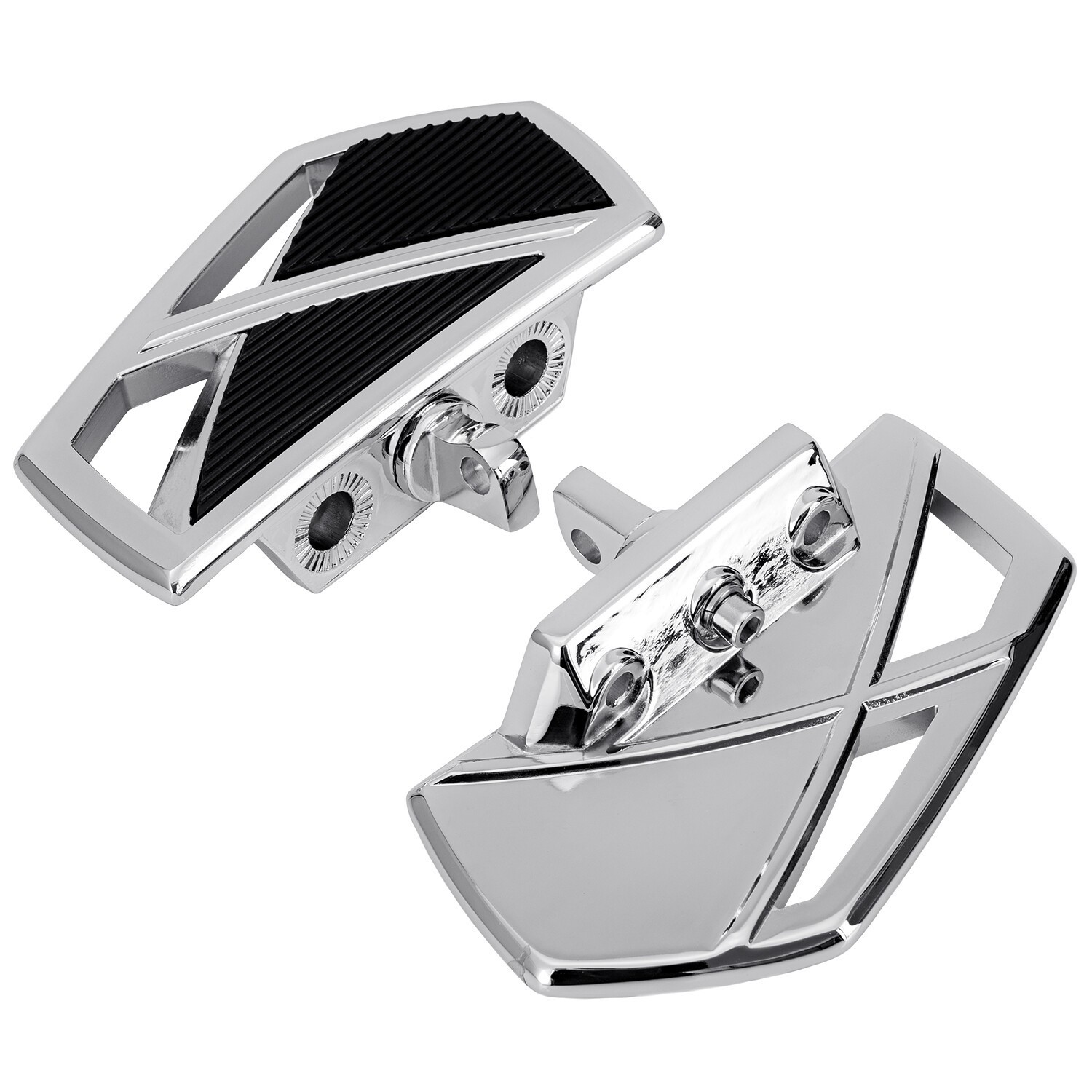 2Pcs 1 1/4'' Floorboard Highway Footpegs Heavy‑Duty For Honda Harley Dyna