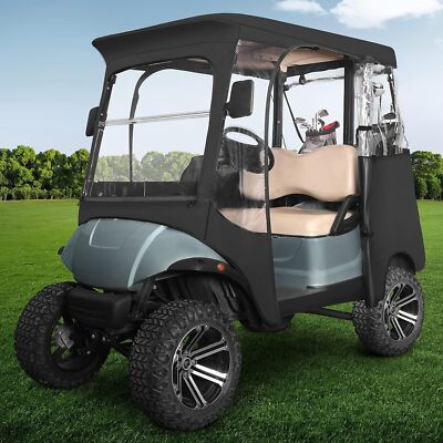 2 Passenger Golf Cart Driving Enclosure for Yamaha G14 G16 G22 G29 Drive 2, 420D