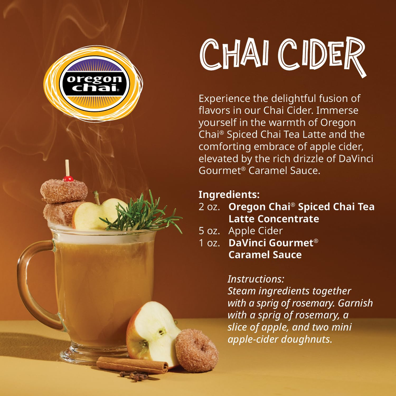 Spiced Chai Tea Latte Concentrate, 32 Ounce (Pack of 6)