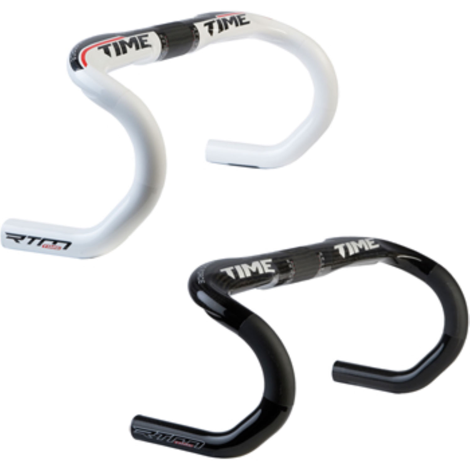 TIME HANDLEBAR ROAD ERGO FORCE HANDLEBAR, White/Black 46cm TIME HANDLEBAR ROAD ERGO FORCE HANDLEBAR, White/Black 46cm